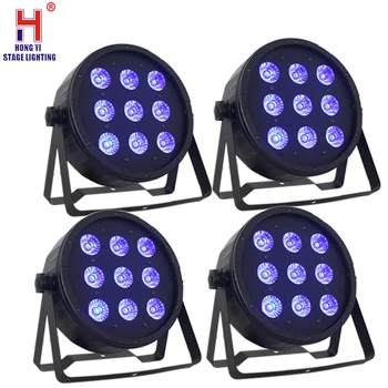 

9x12W RGBW Led Par Light Professional Stage Lighting High Power LED Par Can With DMX512 DJ Disco Sound Equipments