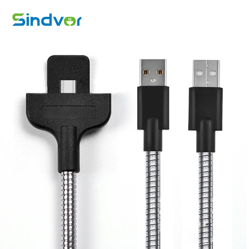 Sindvor Lazy Flexible USB Cable Stand Data Cable Car Charger Holder For iPhone 6 6S 7 Plus 5 Samsun