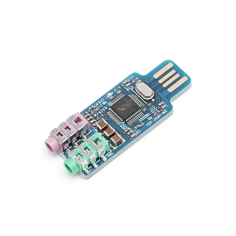 High Quality CM108 USB Drive Free Sound Card Laptop Computer External