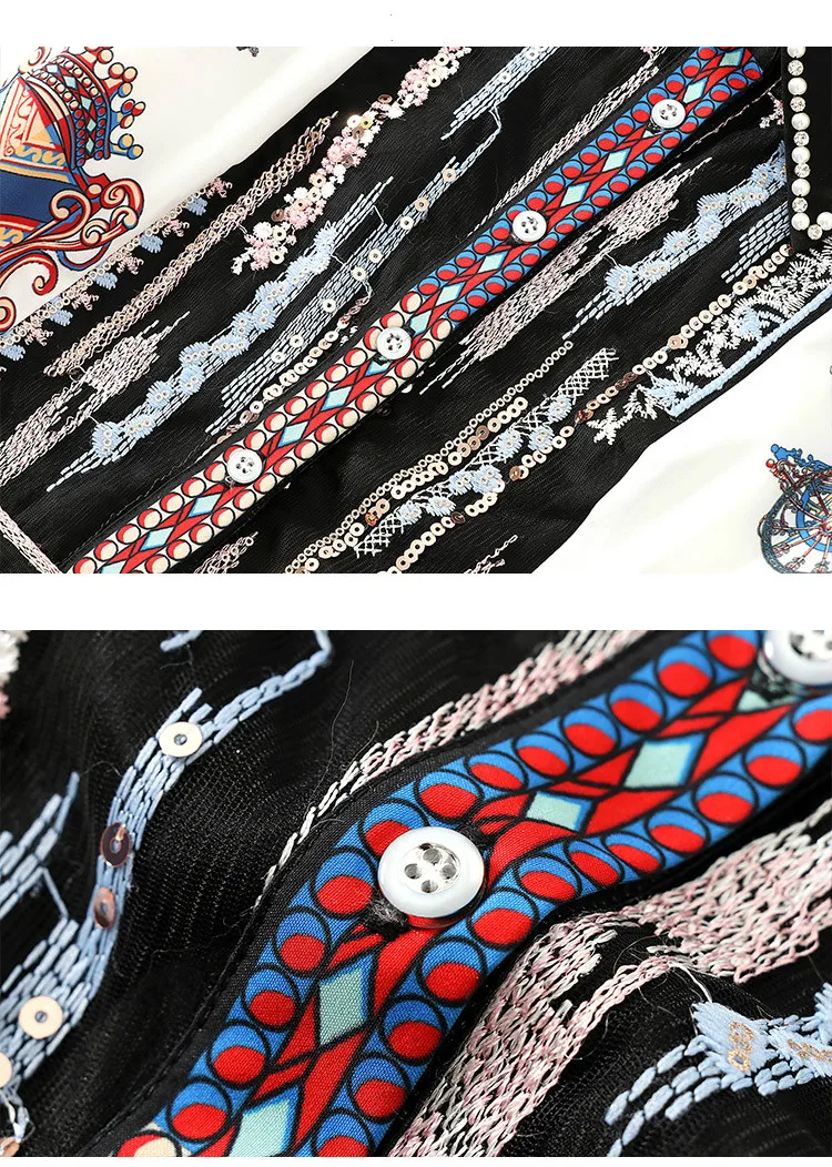 Распродажа платьев vestidos mujer Макси платье летние женские Алмазный бисер лацканы сшивание сетки вышитые печати длинные женские