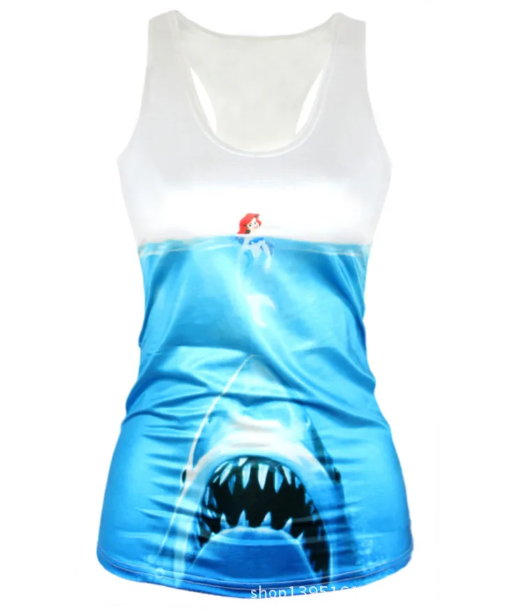 Gothic Tank Ariel Girl VS Shark Jaws 