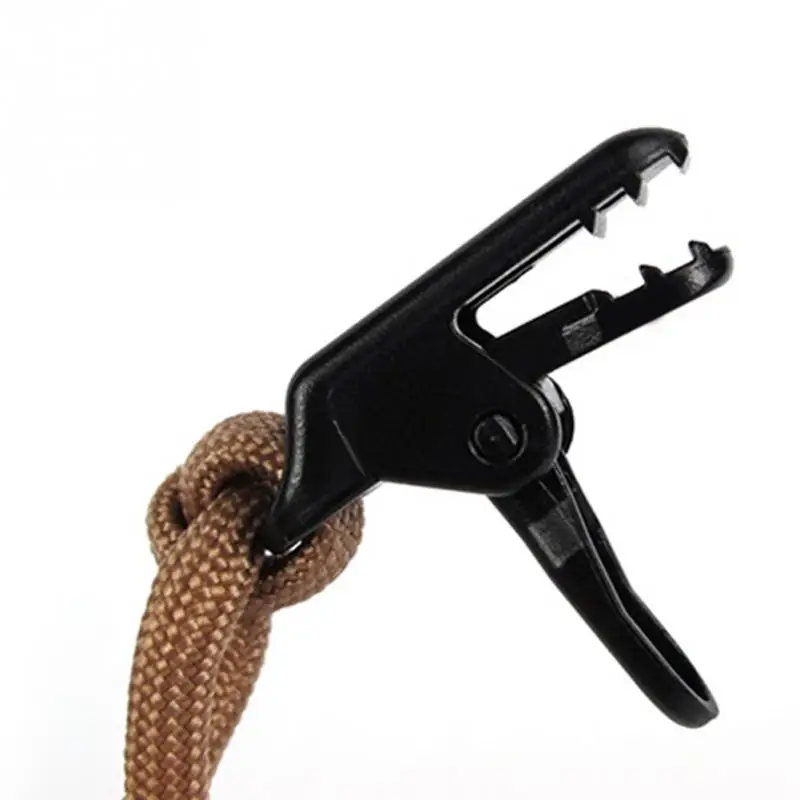 

New Arrival 10pcs/lot Awning Clamp Tarp Clips Snap Hangers Tent Camping Survival Tighten Tool Black