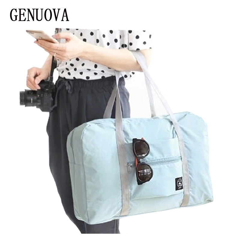 

Travel Organizer Large Luggage Tanks Packaging Shoulders Shopping Big Bag Folding Clothes Storage Pouch Makeup Sac Cosmetic Case