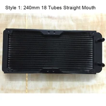 240mm 18 Tubes Straight Threaded Mouth Water Cooling Row Radiator Heat Exchanger Computer PC Cooling Row Industrial Row 240mm 18 Tubes Straight Threaded Mouth Water Cooling Row Radiator Heat Exchanger Computer PC Cooling Row Industrial Row