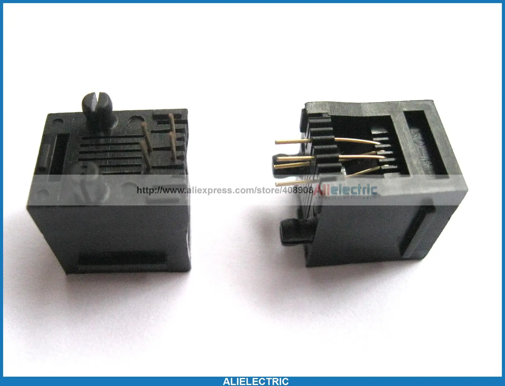100 Pcs RJ11 Модульная сеть гнездовой разъем печатной платы 52 6P4C|connector rj11|connector jackconnector