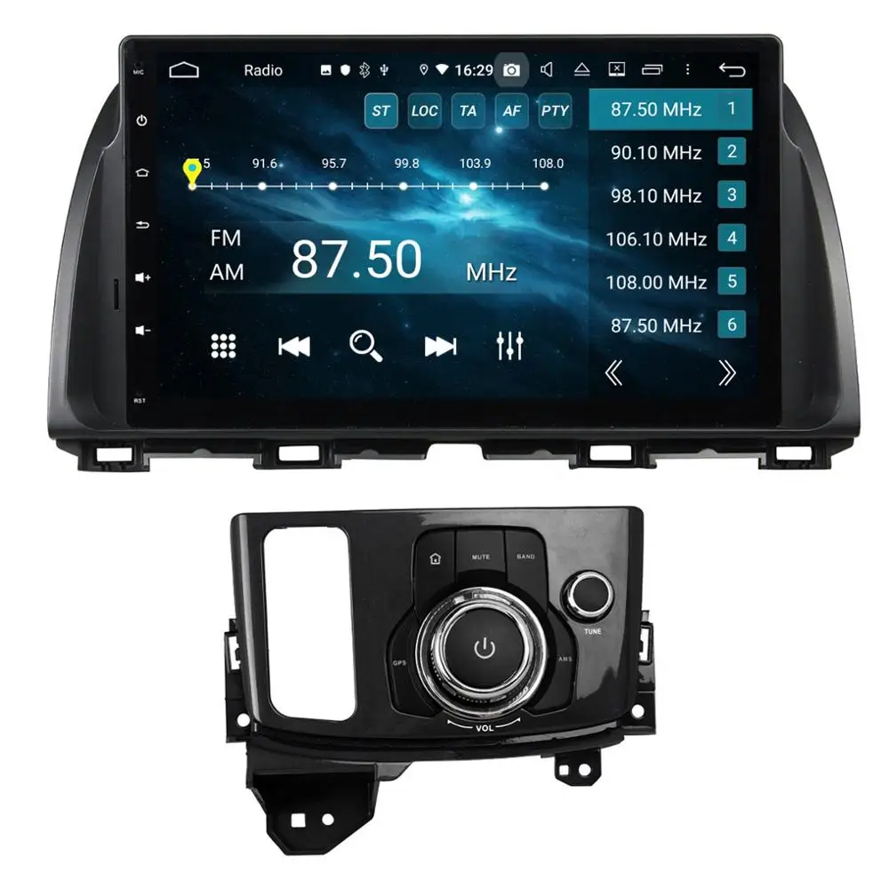 Автомобильный DVD плеер DSP PX6 6 ядер 2 din 10 1 дюйма Android GPS Glonass для Mazda CX 5 Atenza радио Bluetooth
