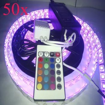 

FREE DHL/FEDEX,50sets/lot,300LED 5050 RGB LED strip + controller + 6A power,DC12V IP65 waterproof LED Strip light,60LED/m 980768