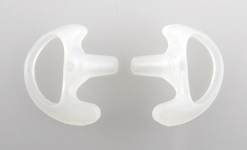 

Clear 1 Pair Medium Silicone Earmold Earbud for all Two-Way Walkie Talkie Radio Air Acoustic Coil Tube Earpiece Headphone