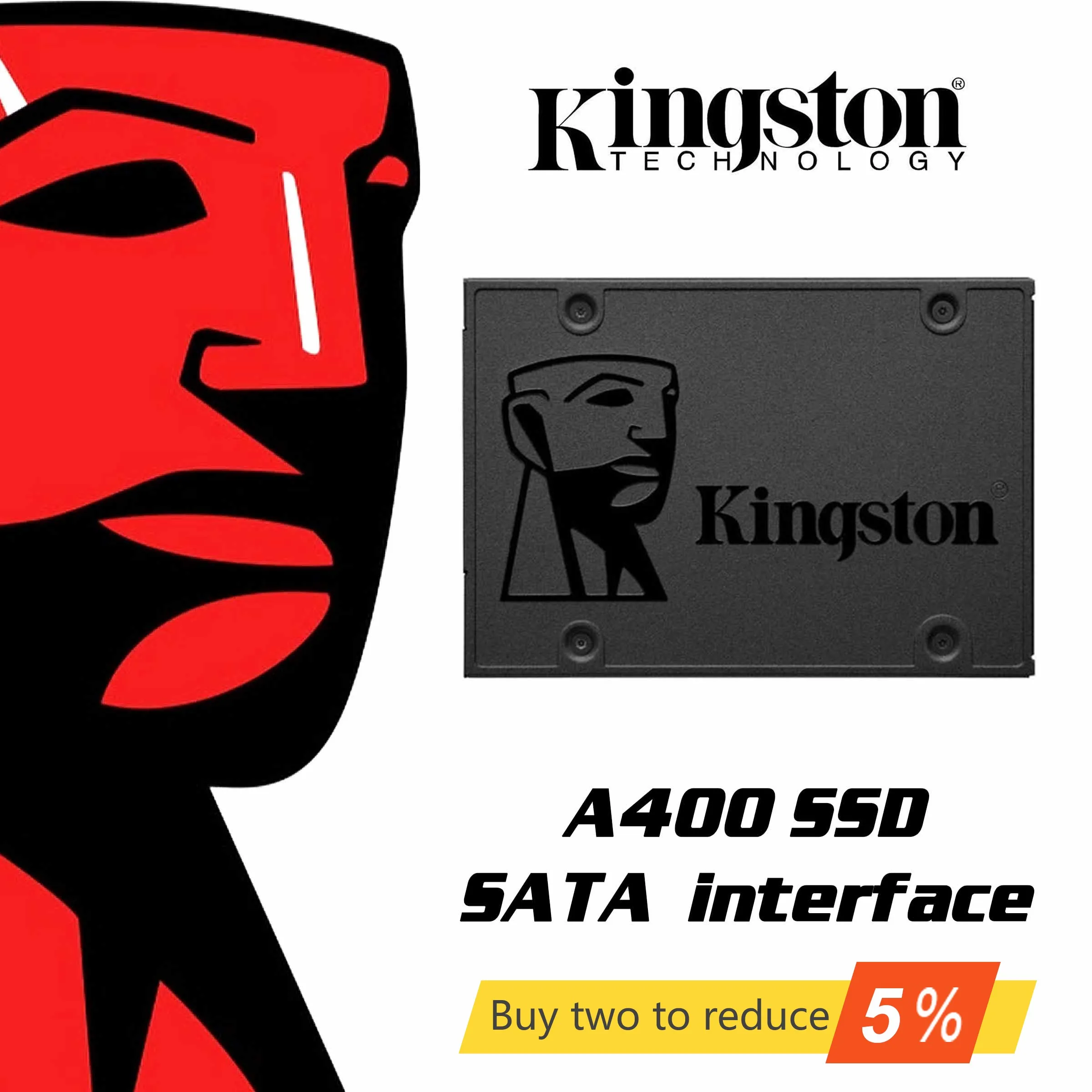 Kingston A400 SSD SATA3 2,5 дюймов 240 ГБ 480 ГБ Внутренний твердотельный накопитель HDD жесткий диск SSD для ПК ноутбука компьютера