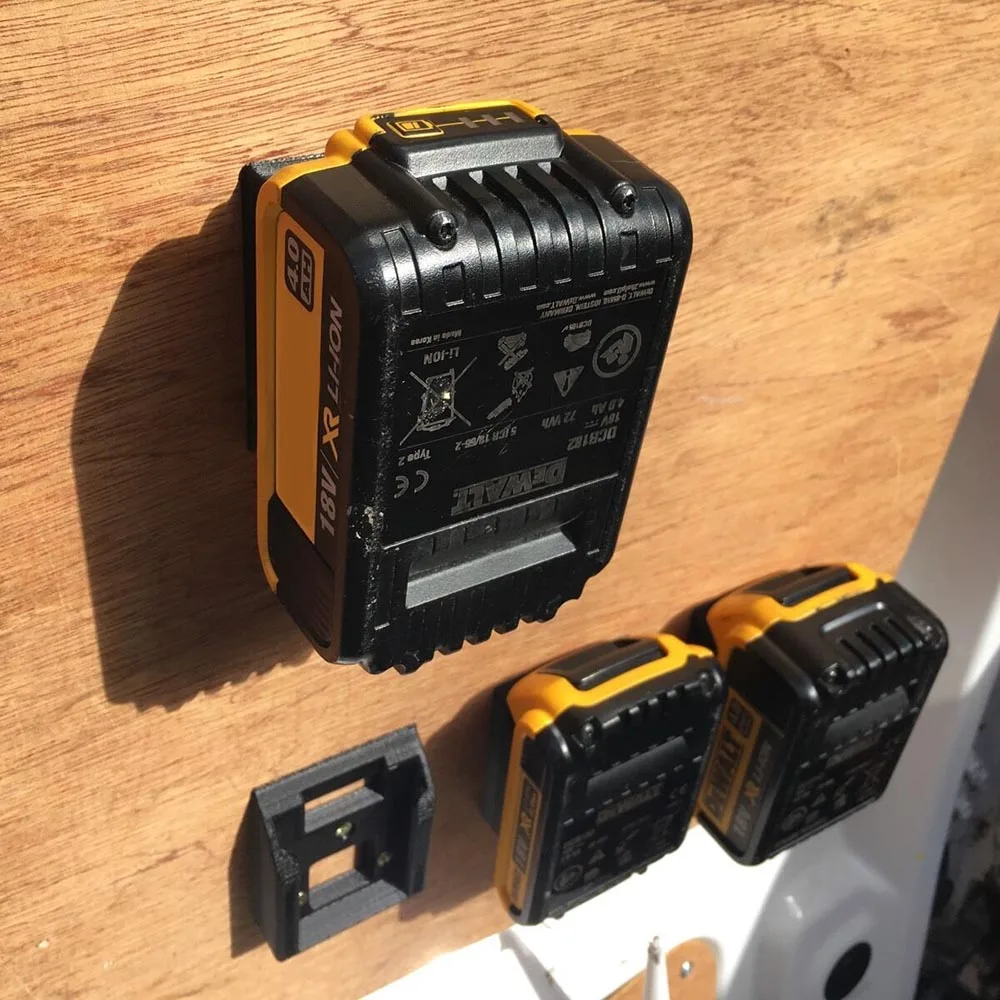 1P Battery Tray,18v Batteries Battery Tray Kit,Mount,Holder for Milwaukee,Under Shelf Mount
