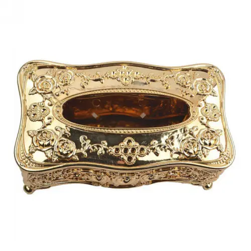  235x126x102mm European Style Acrylic Tissue Box KTV Handkerchief Toilet Paper Holder Bathroom Home 