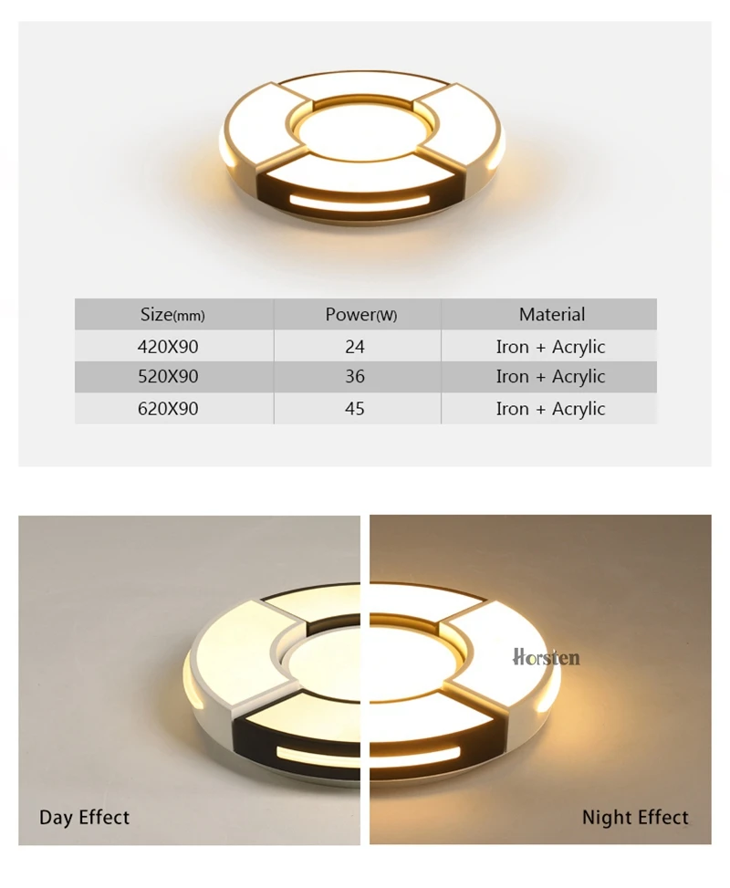 Creative Round Acrylic LED Ceiling Lights For Bedroom Living Room Modern Remote Control Ceiling Lamp Home Lighting Fixture (10)