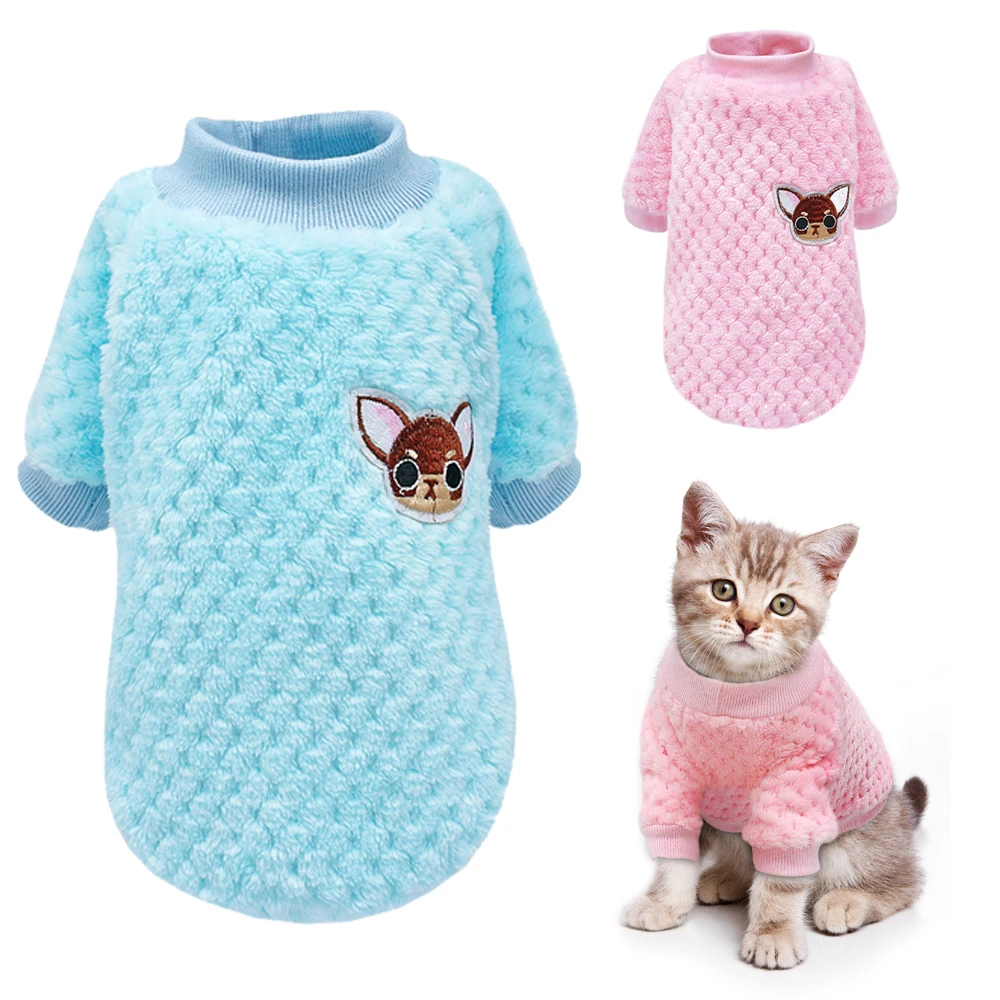 Fashion Cat Sweater Coats Jacket Winter Pet Puppy Dog Clothes For Small Medium Dogs Cats Kitten Outfits Cat Clothing Costumes