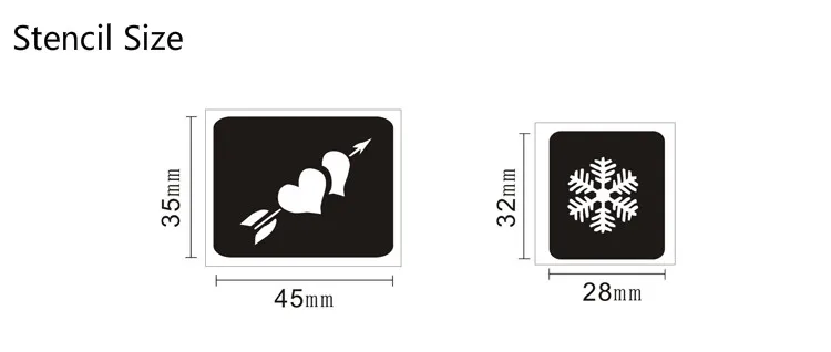 42 дизайн/набор многоразовых шаблонов тату боди-арт набор хны трафареты для временных татуировок аэрографом трафареты