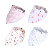 4 шт. брендовый Детский Нагрудник слюнявчик полотенце мультфильм отрыжка ткань треугольник хлопок аксессуары для бандан