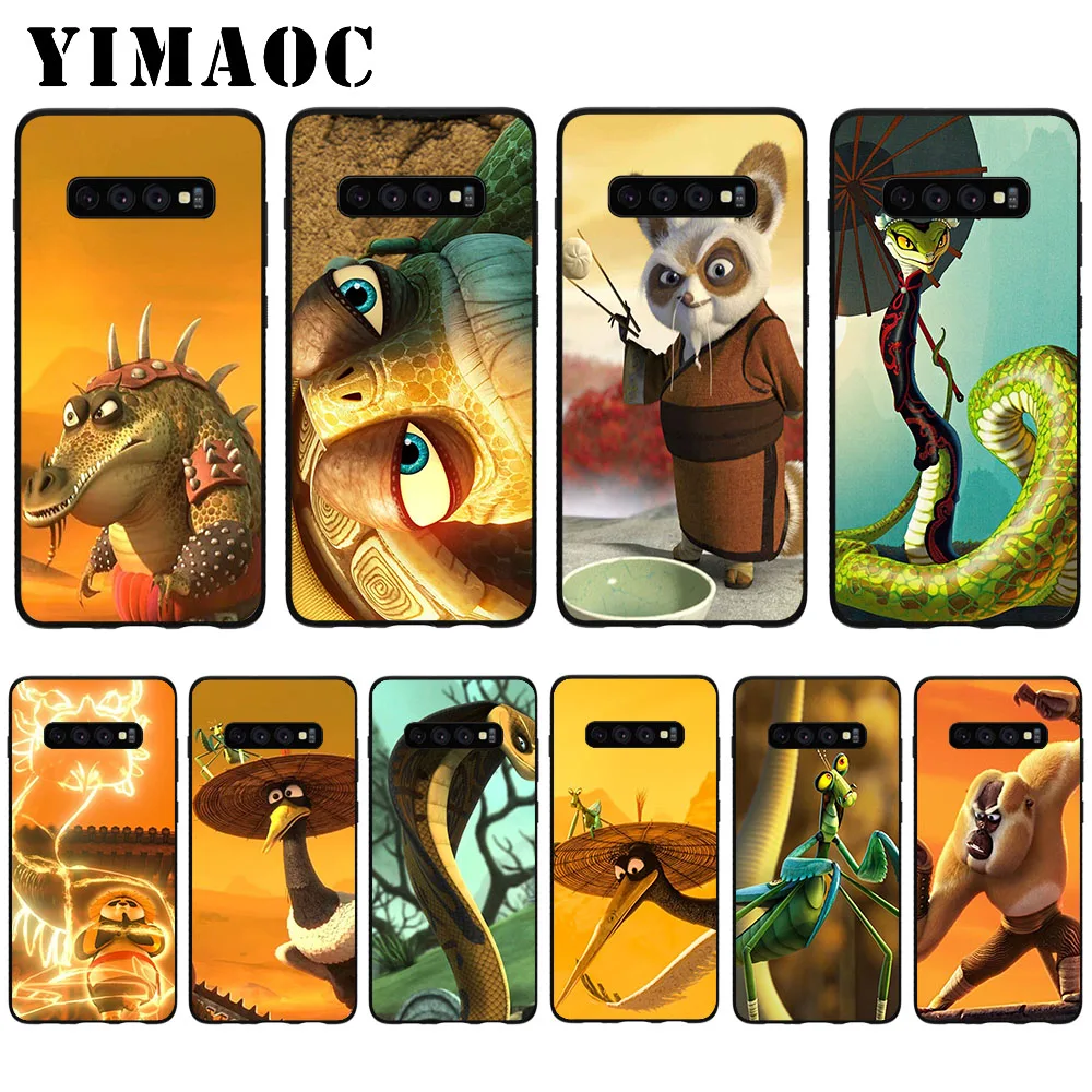 

YIMAOC Kung Fu Panda Cartoon Soft Case for Samsung Galaxy S10 Plus S10e S6 S7 Edge S8 S9 Plus J6 M10 M20 M30