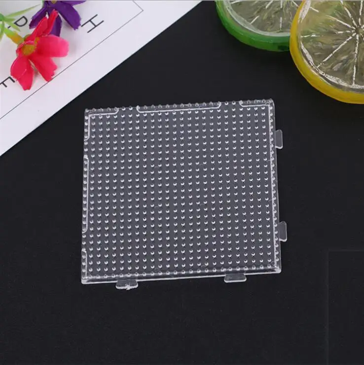 Yant Jouet 5mm Hama Beads Pegboard Transparent Template Board Circular Square tool DIY Figure Material Board Perler Beads 8