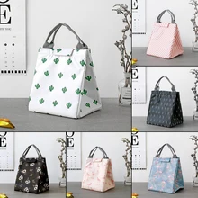 Новые милые переносные Изолированные сумки для ланча с Фламинго из ткани Оксфорд, Термосумки для еды и пикника, сумки для ланча для женщин и детей, функциональные холодильные Ланч-боксы