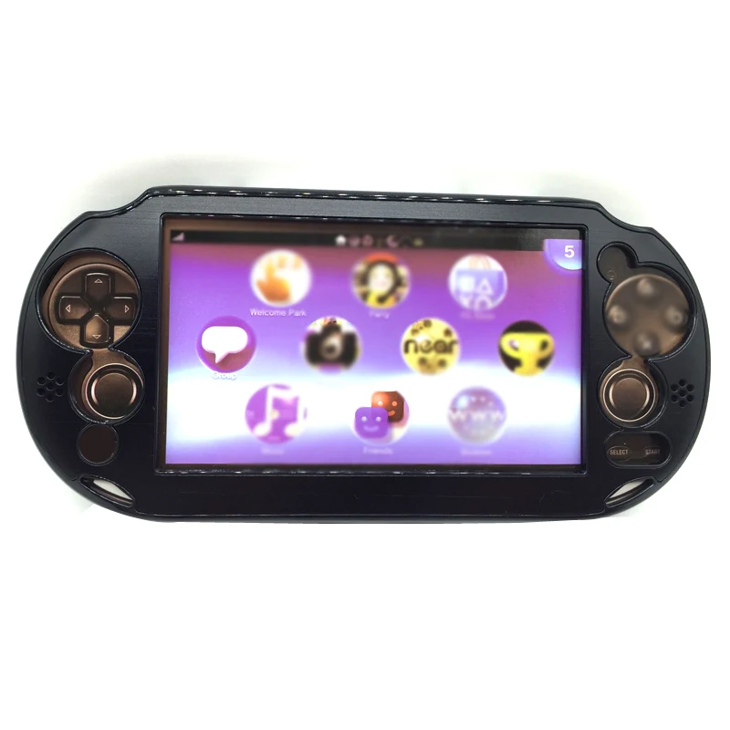 Black Metal Skin Protective Cover Case for Sony PS Playstation Vita