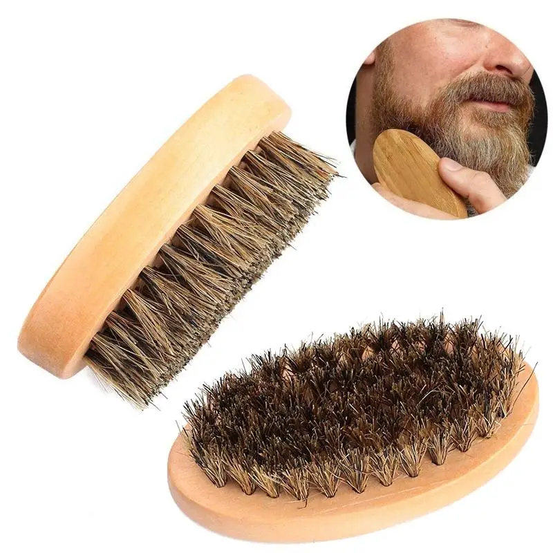 5in1 Exfoliating Face Skin Wash Brush Natural Boar Bristle Brush Beauty