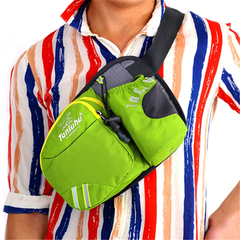 Bolsa de cintura de viaje de bolsillo impermeable para deportes al aire libre bolsa neutra de nailon para correr deporte bolsa de cintura de Fitness