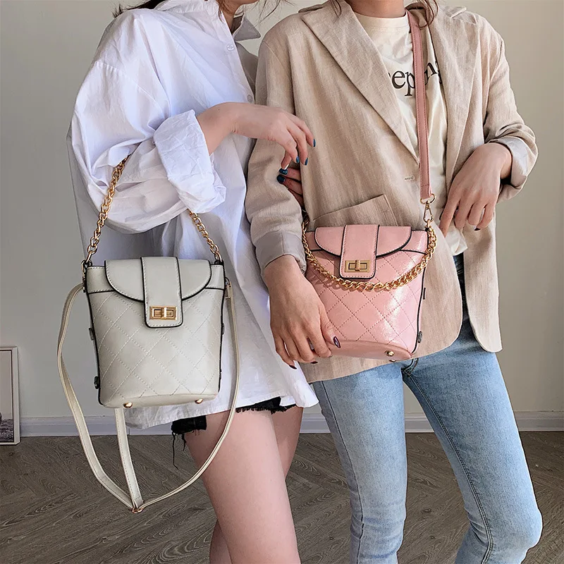 

JI HAO Original Design Shoulder Bags Women PU Crossbody Bag Large capacity messenger bag Ladies Fashion Handbag Bucket Bags