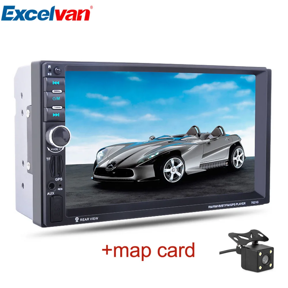 7021G 7 Inch 2 Din Car MP5 Player GPS Navagation Bluetooth Car Player USB 2 0
