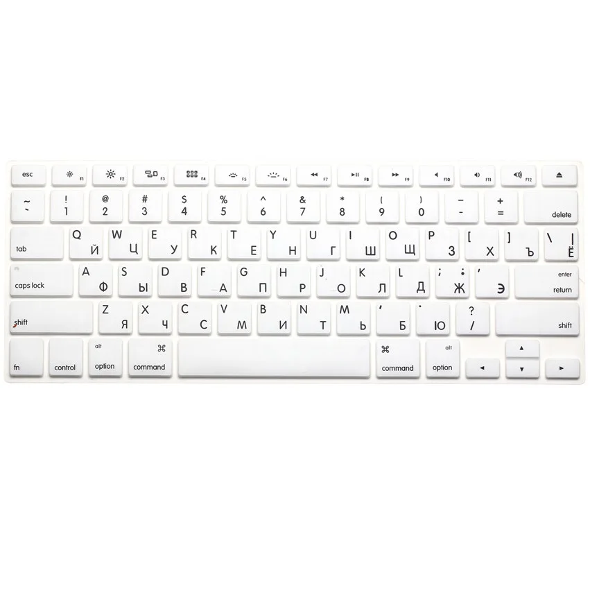 Защитная силиконовая для компьютерной клавиатуры Macbook Air Pro Retina 13 15 русская версия