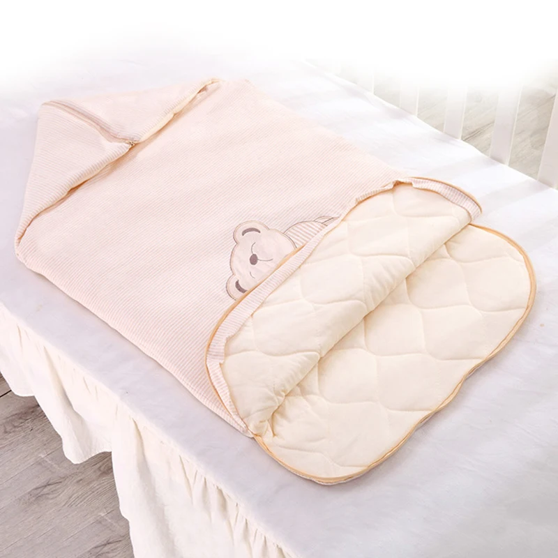 

Winter Cotton Cartoon Bears Sleeping Bag Winter Children Warm Straddle Newborn Infant Envelopes Sack Baby Blanket Baby Bedding