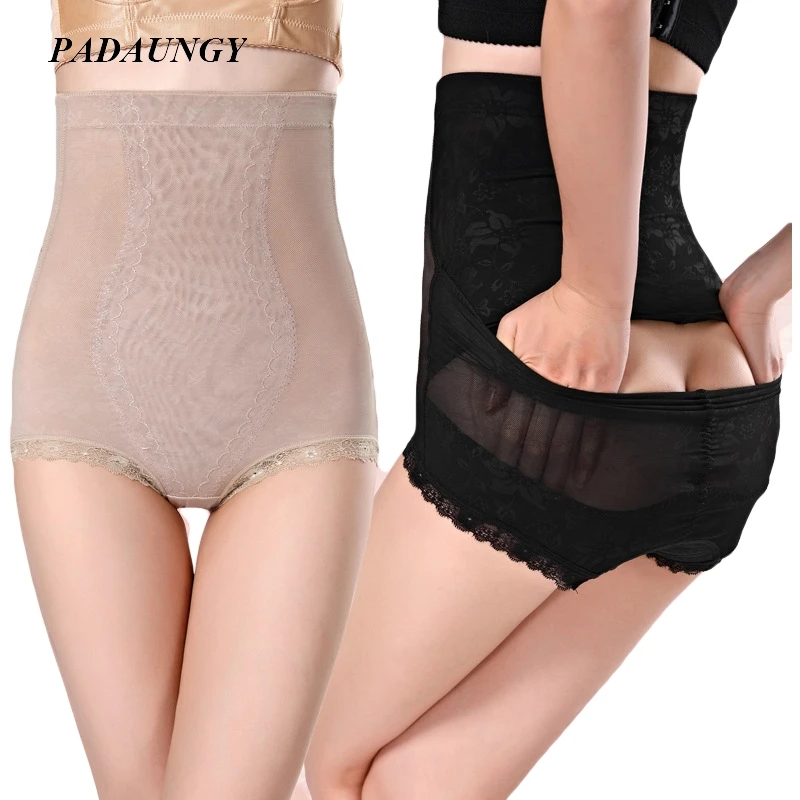 PADAUNGY High Waist Shapewear Control Panties Butt Panties Waist Shaper Slimming Underwear Belly