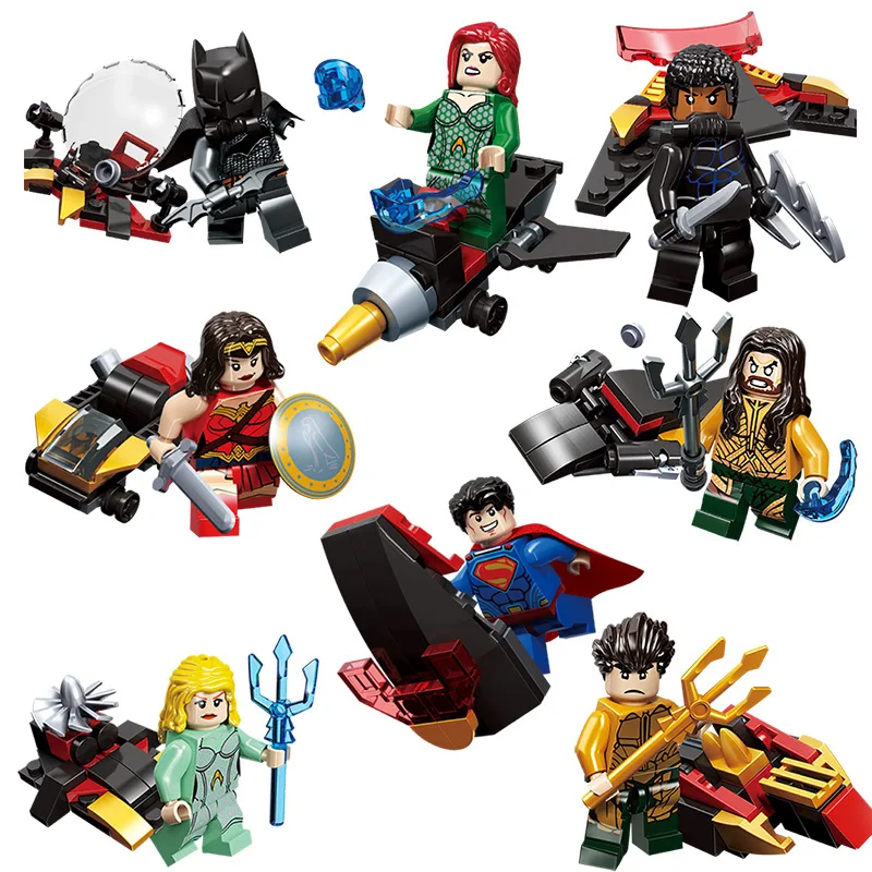  2019 New LegoING Big Figures Building Blocks Neptune Black Manta   Action Legoings Figures Toys For Children