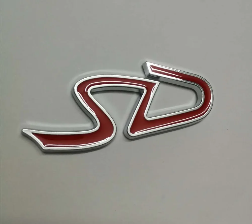 20X автомобильный Стайлинг 3D металлический хром черный SD эмблема наклейка для Mini Cooper F55 F56 JCW эмблемы внешние аксессуары