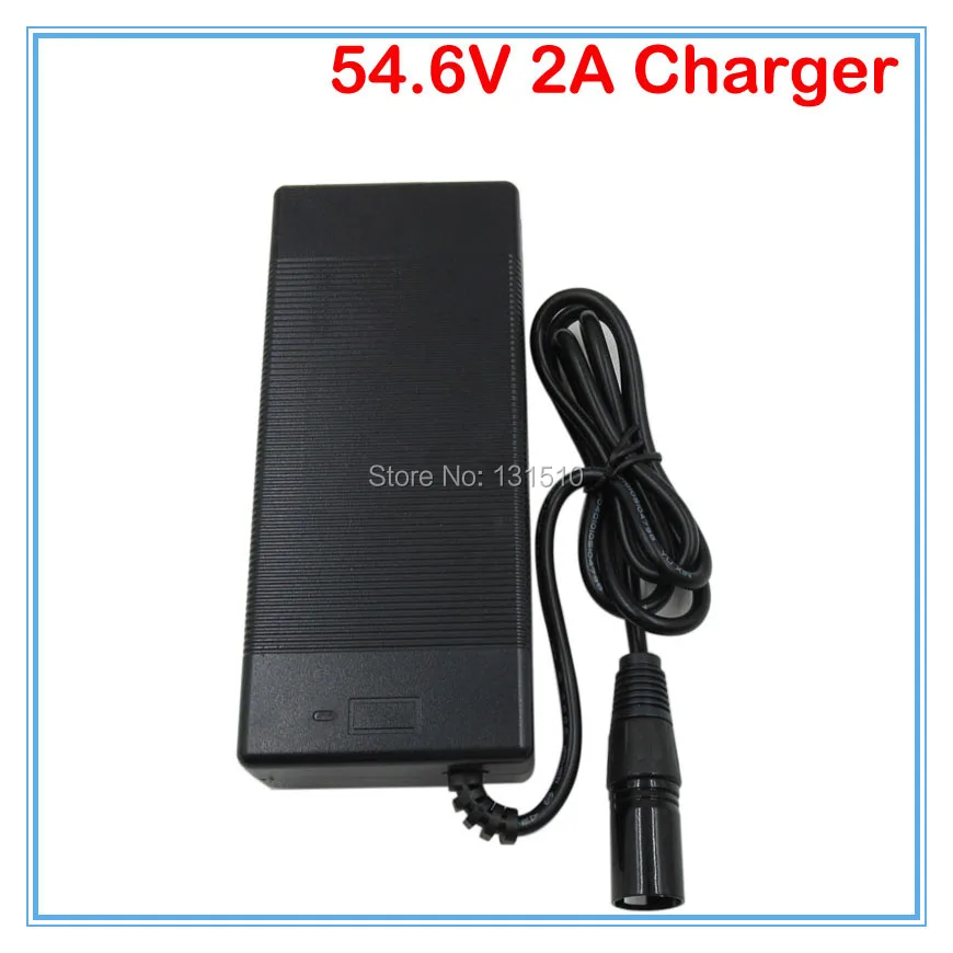 

120W 54.6V 2A Li ion Battery charger 48V 2A XLRM Socket/connector for 48V 13S Lithium electric bike battery Charger