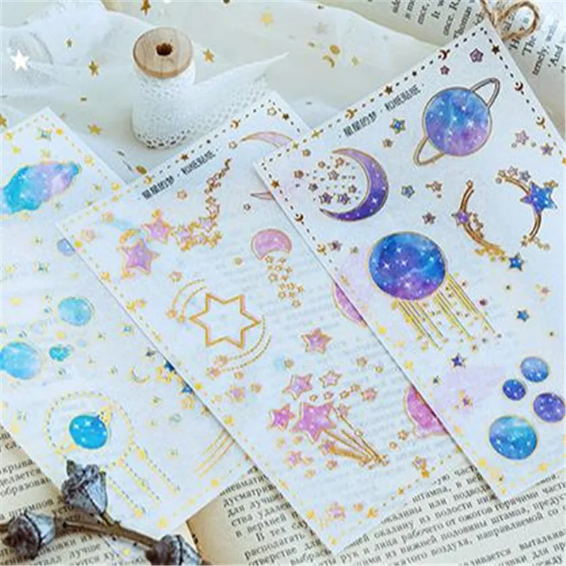 1Set Cartoon Beautiful Mermaid Sticker Children Toys Anime For DIY On Book Laptop Mobile Phone Skateboard Kids Stickers Pack