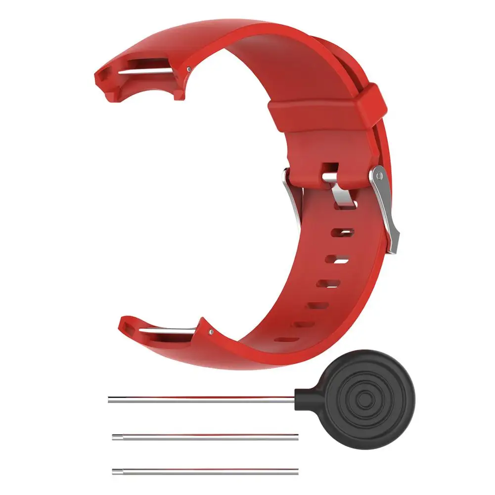 Мягкий силиконовый ремешок для наручных часов Garmin Approach S3 gps Аксессуары для умных часов Силиконовый сменный ремешок Wrista Band - Цвет: Red