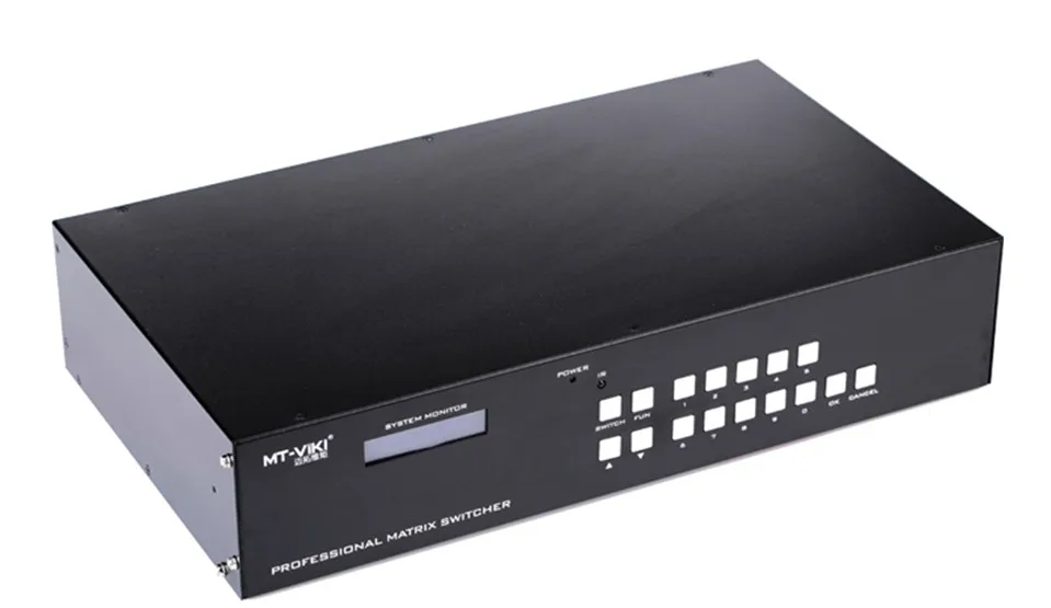 

8x8 High Grade VGA Matrix Switch with Audio 8 in 8 out Video Combination / 2U rack/ LCD display / RS232 / Remote Control 450MHz