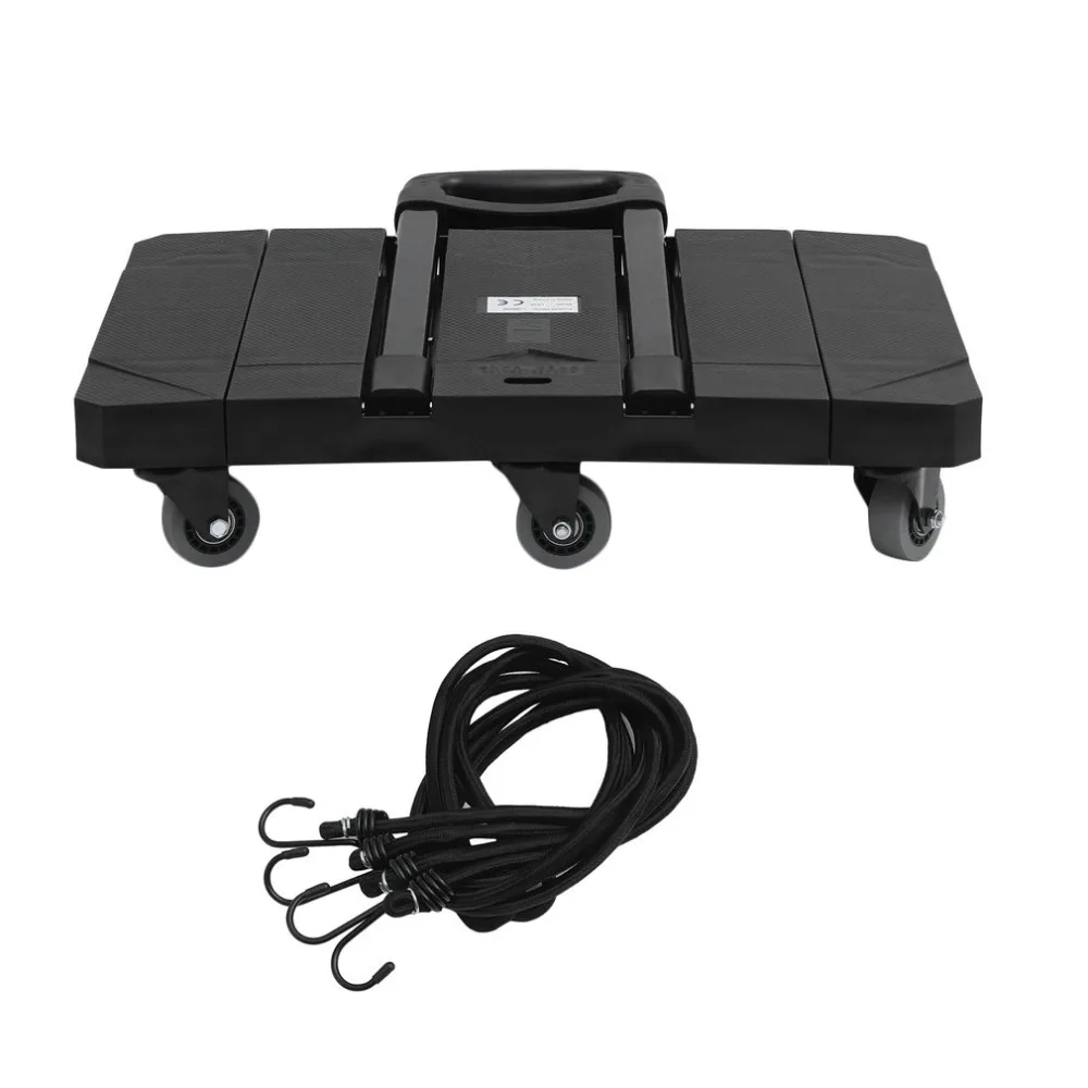 

L016 150kg Load Capacity Expandable Hand Truck With 6 Wheels Folding Luggage Cart Travel Trailer Household Shopping Trolley
