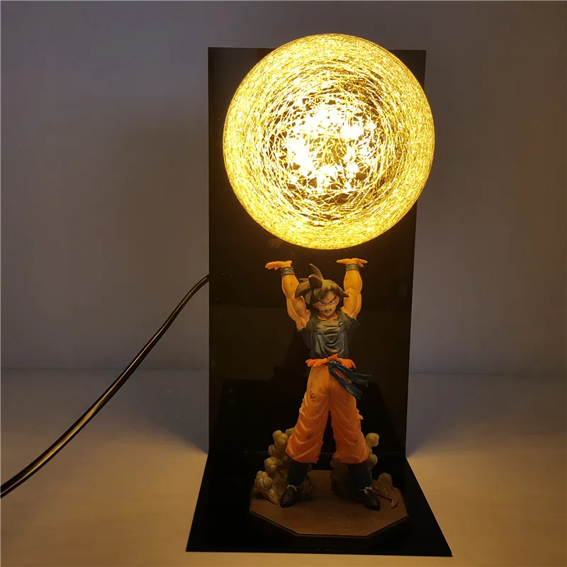 Dragon Ball Z Goku Spirit Bomb Светодиодная лампа Dragon Ball Super Son Goku ночные светильники Lampara Led Dragon Ball - Испускаемый цвет: Цвет: желтый