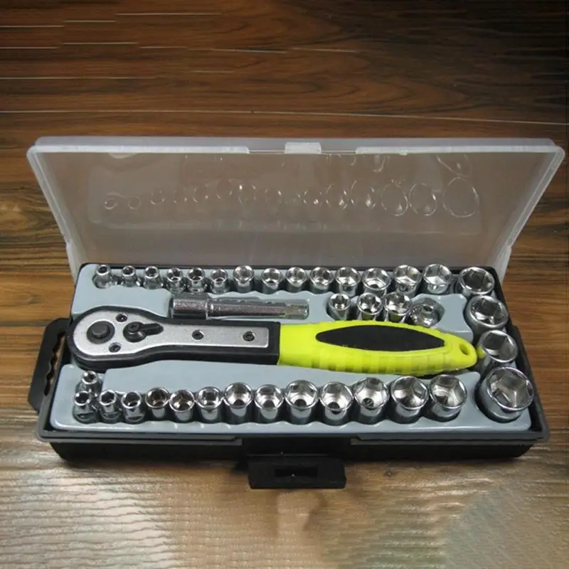 

40Pcsauto Repair Tool Sleeve Set Ratchet Wrench Set Hardware Tool Set