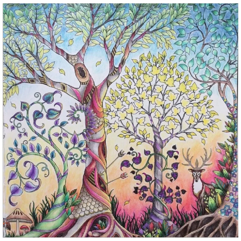 Secret Garden An Inky Treasure Hunt And Coloring Book For Children Adult Relieve Stress Painting Drawing In Books From Office School Supplies On