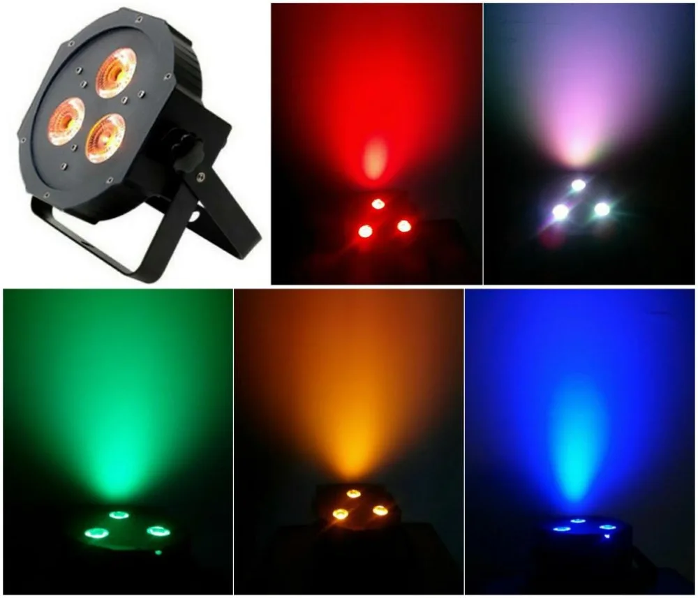 20 шт./лот тонкие светодиодные светильники Par 3x12 Вт RGBA / RGBW 4-в-1 quad LED 38 IEC для сцены