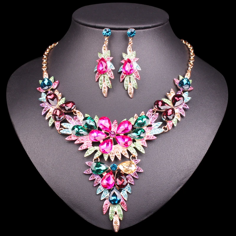 pink wedding jewellery sets