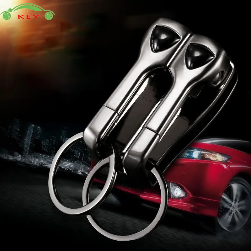 

Car-styling Men Key Ring Auto Business Keychain for BMW Mini Cooper Mazda Hyundai Opel Toyota Nissan Ferrari Jeep Dacia Keyring