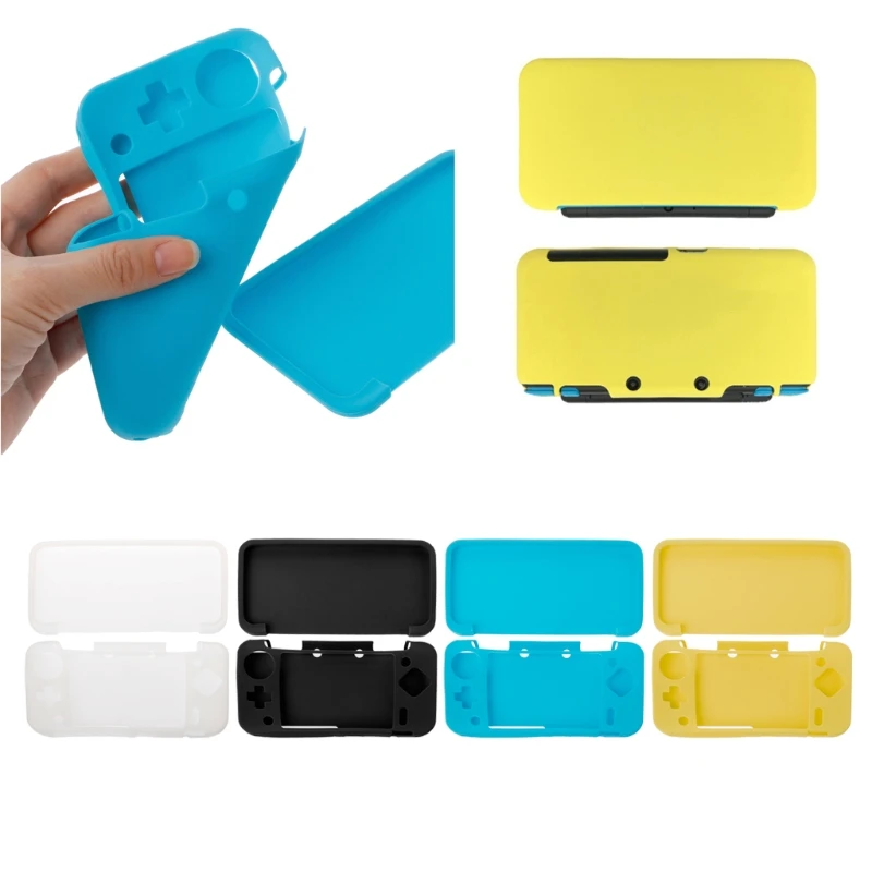 

2019 Brand Silicone Protective Skin Case Cover for Nintendo Nintend 2DS XL LL 2DSXL 2DSLL Soft Silicone Protector Game Accessory