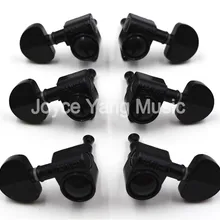 Гровер стиль черный полукруг гитары Колки тюнеры машинная головка 3L+ 3R