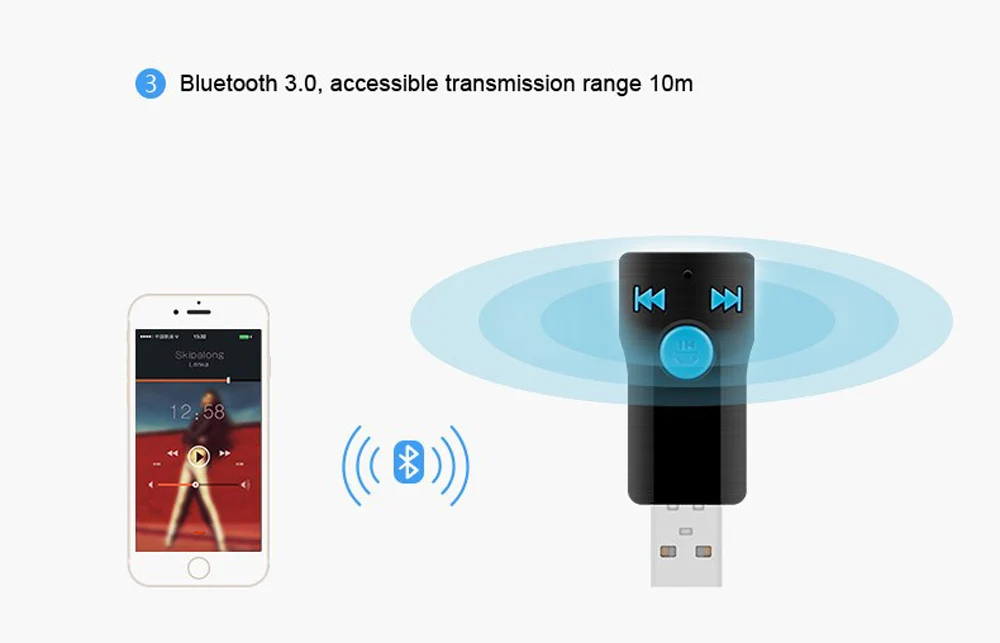 Wireless-Bluetooth-Car-Kit-USB-AUX-Audio Bluetooth-Receiver-15