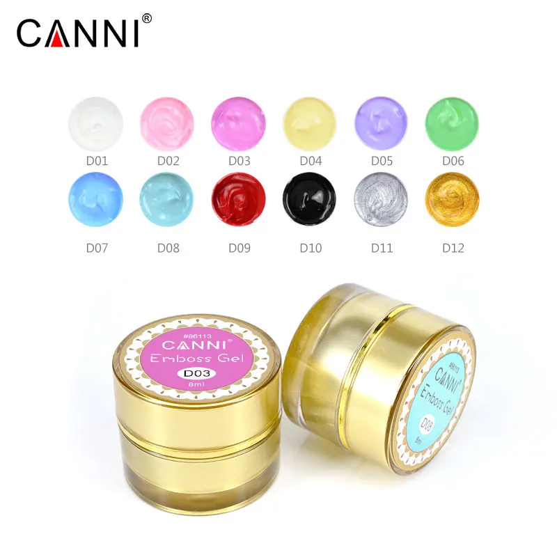 free shipping Hot sale Gold sliver colors painting sculpture nail 3d gel 8ml nail art soak off led uv lines 3D Emboss gel