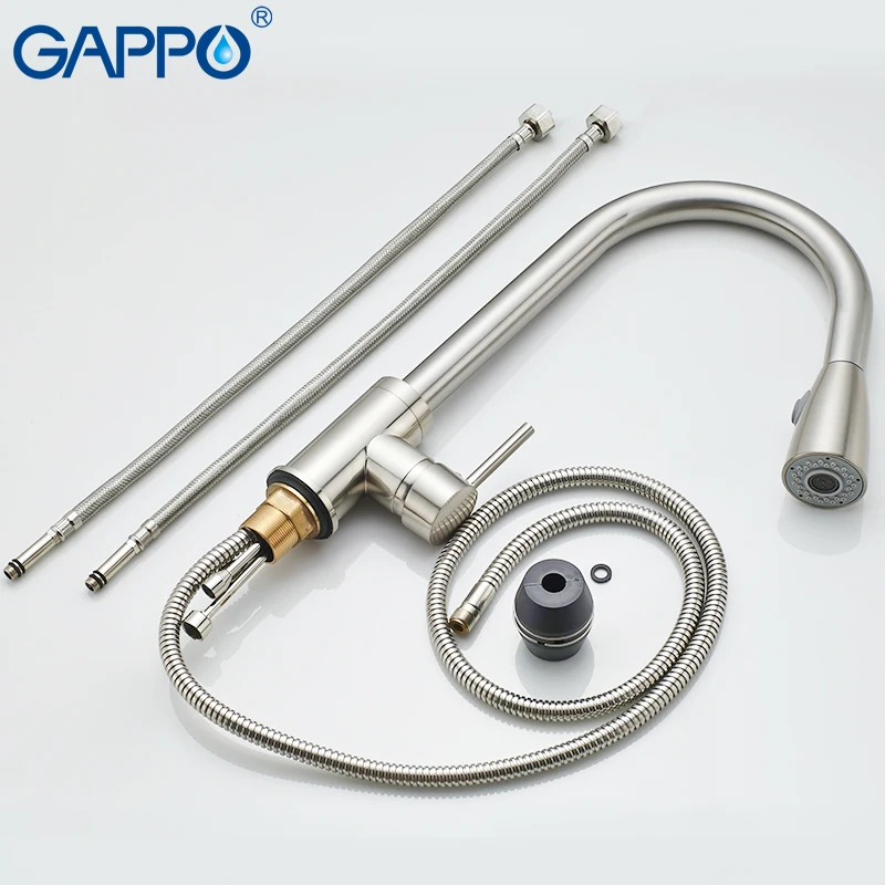 

Gappo kitchen Faucets rotatable kitchen pull out water mixer Faucets flexible kitchen water sink mixer taps armatur