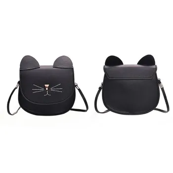 

Children Handbags Girls Cute Embroidery Cat Girls Handbag Kid Shoulder Bag New Year Christmas Present