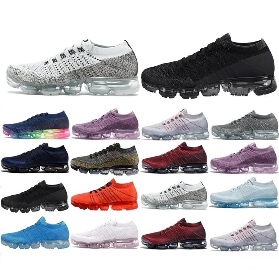 Men Women Air Vapormax Flyknit Platinum Black white Tennis sneaker Plyknit Sports black white gray all trainer Running Shoes max Men Women Air Vapormax Flyknit Platinum Black white Tennis sneaker Plyknit Sports black white gray all trainer Running Shoes max